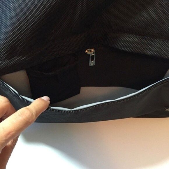 JJB Front Flap Fabric Messenger Bag in Black - Picture 8 of 9